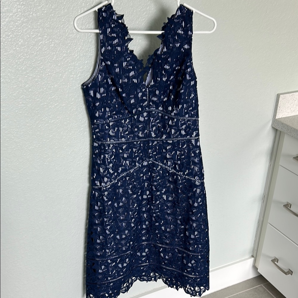 Vineyard Vines Blue A-Line Cocktail Dress